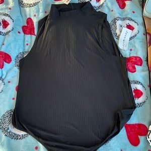 Black one piece body suit
